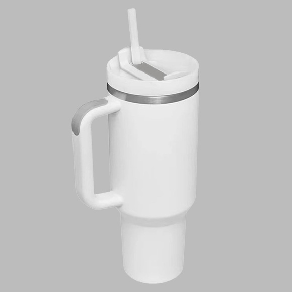 Collegiate University of Georgia Stanley Style 40oz Tumbler with Lid and Handle - Picture 2 of 4